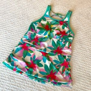 Moving sale🎈 Alex Marie Tropical Floral Tankini Top, size 8